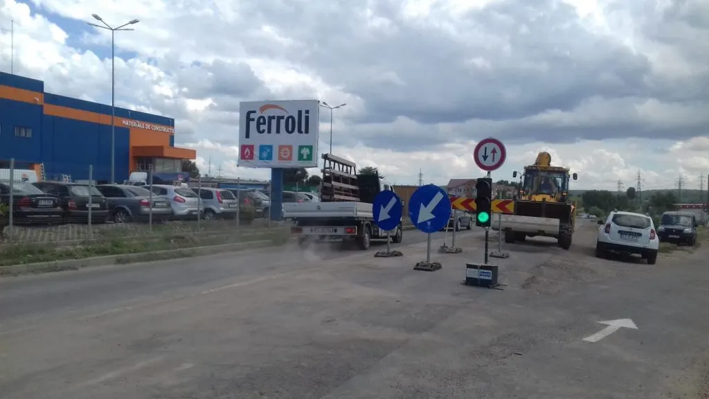 Semafoare temporare pe variantă, din cauza lucrărilor!