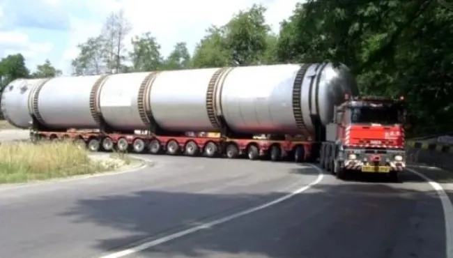 Transport agabaritic pe DN 22 între Constanța şi Tariverde