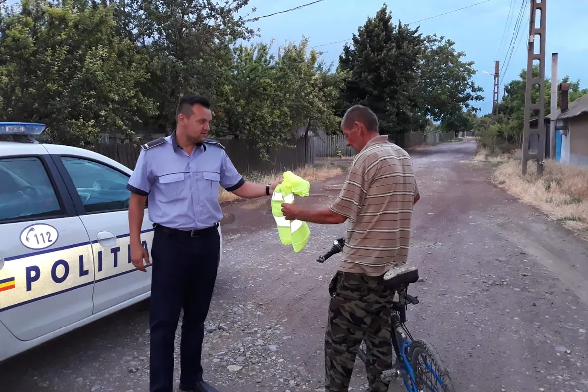 Acţiune a Serviciului de Ordine Publică pentru disciplinarea bicicliştilor şi pietonilor