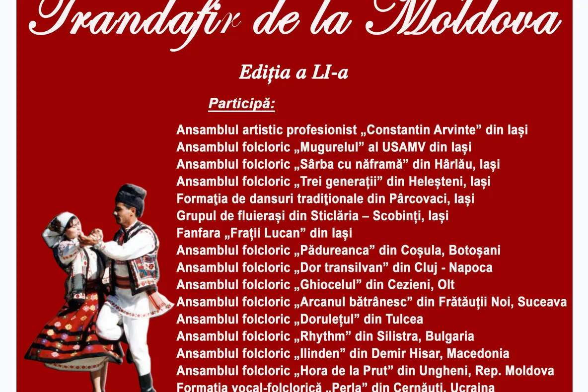 Ansamblului Folcloric de Copii „Dorulețul” invitat la Festivalul folcloric internațional „Trandafir de la Moldova”,
