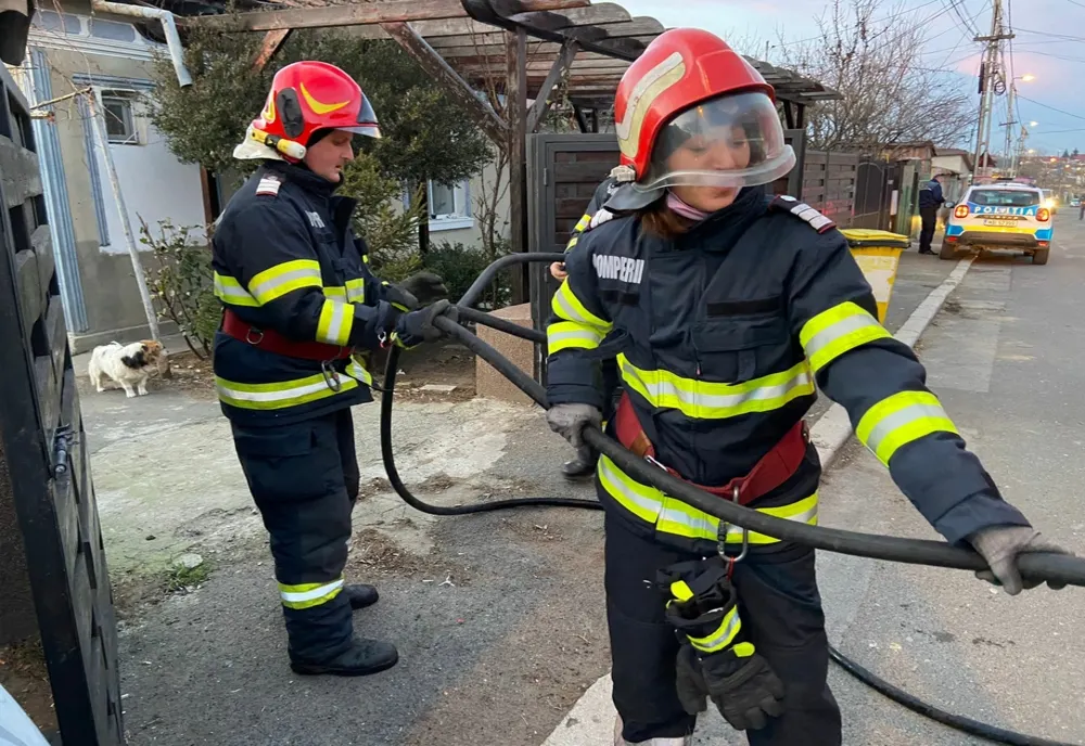Incendiu casă în municipiul  Tulcea
