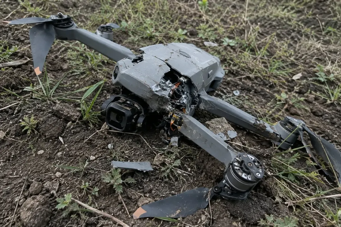 O dronă s-a prăbușit în Tulcea, la Plauru. Impactul a fost urmat de incendiu