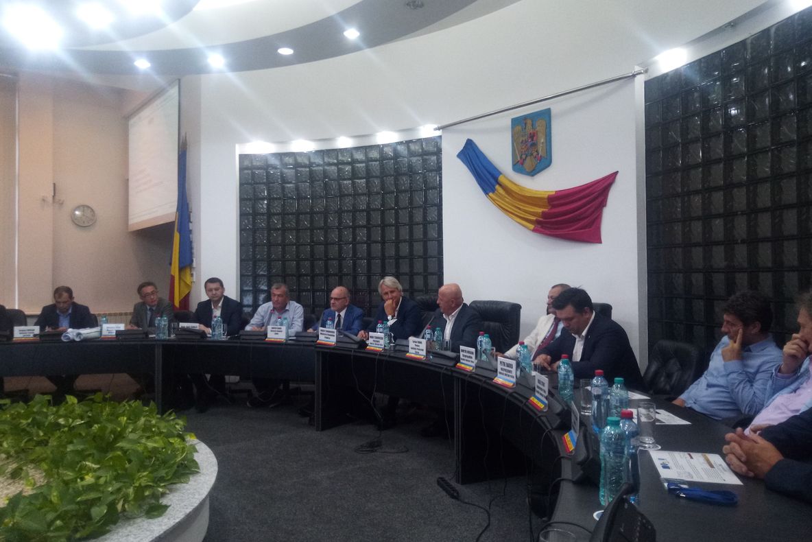 Echipa constructorilor Podului peste Dunăre la Tulcea!