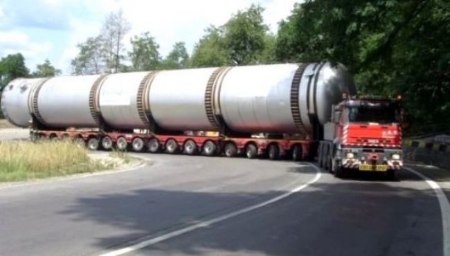 Transport agabaritic pe DN 22 între Constanța şi Tariverde