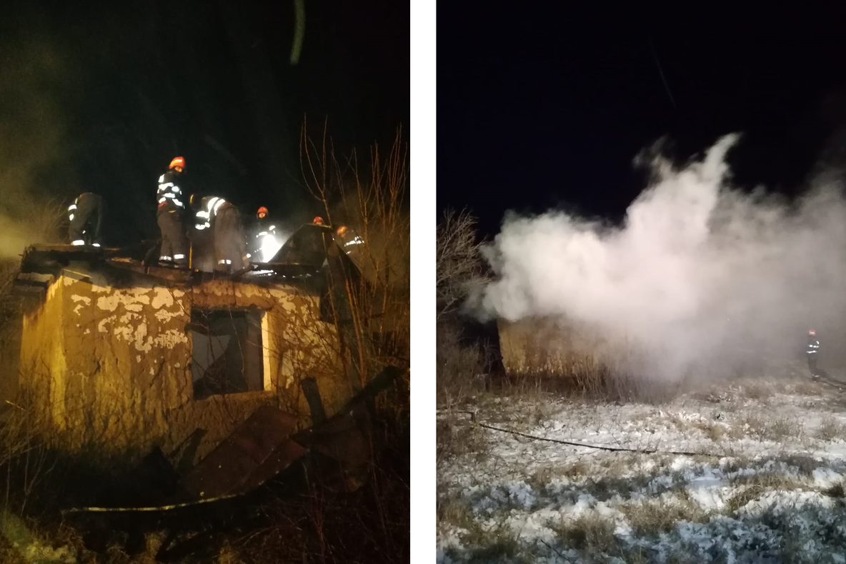 Un bătrân de 86 de ani, mort într-un incendiu la Agighiol
