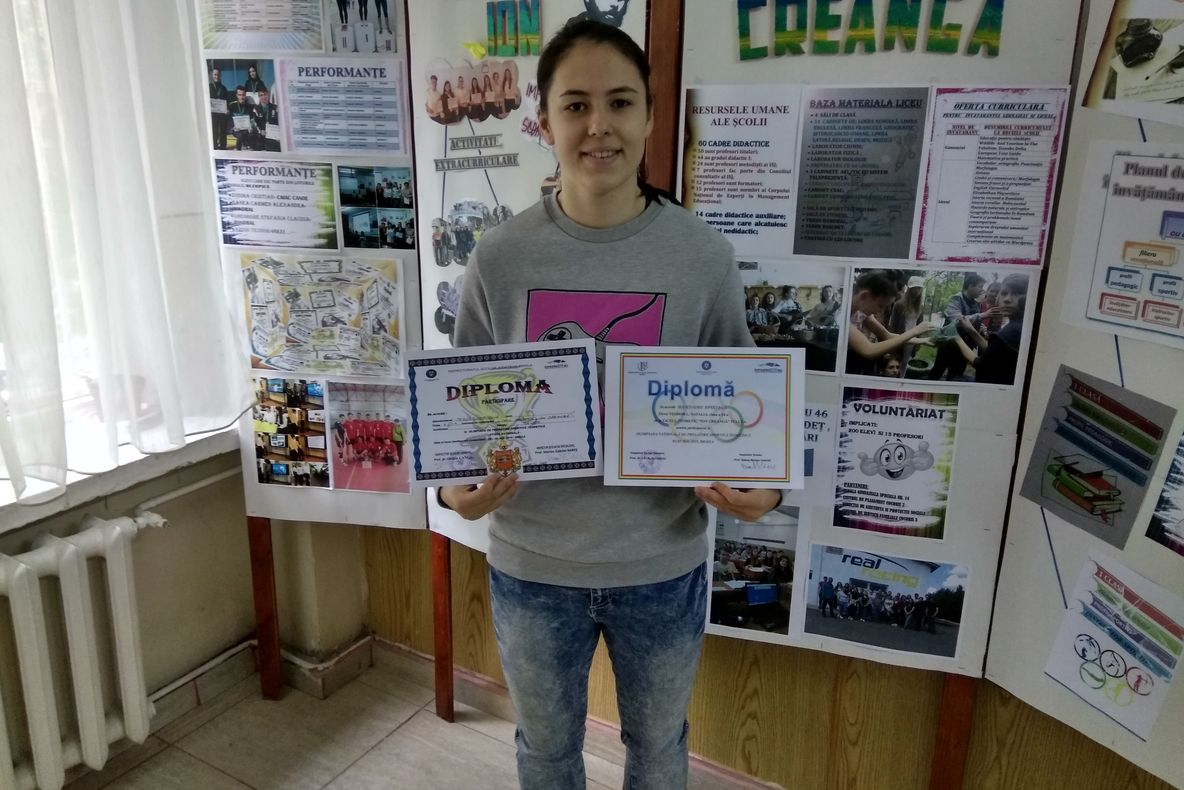 Model de copil! Natalia, elevă de excepţie şi sportivă talentată!