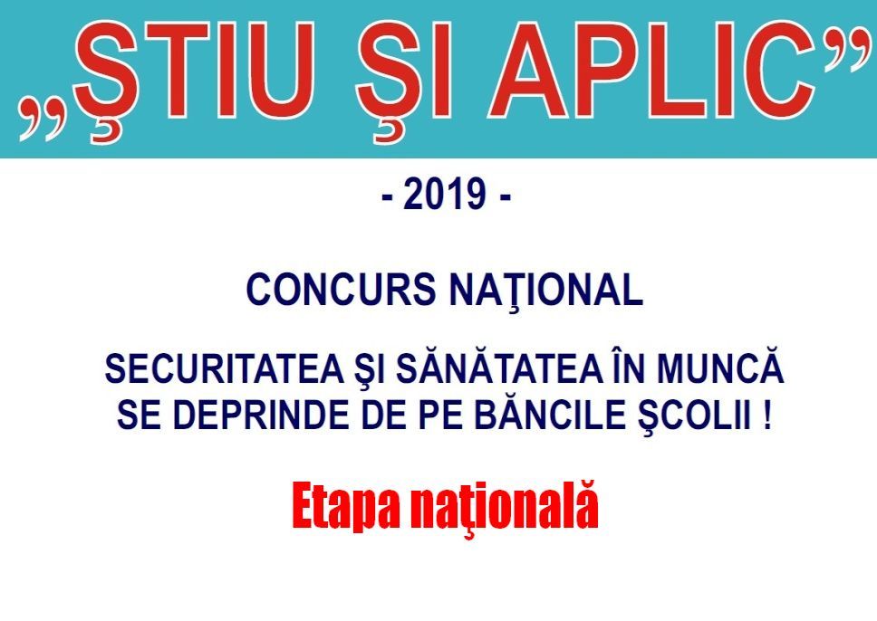 Cinci echipe de la liceele tulcene la faza naţională "Știu si aplic!"