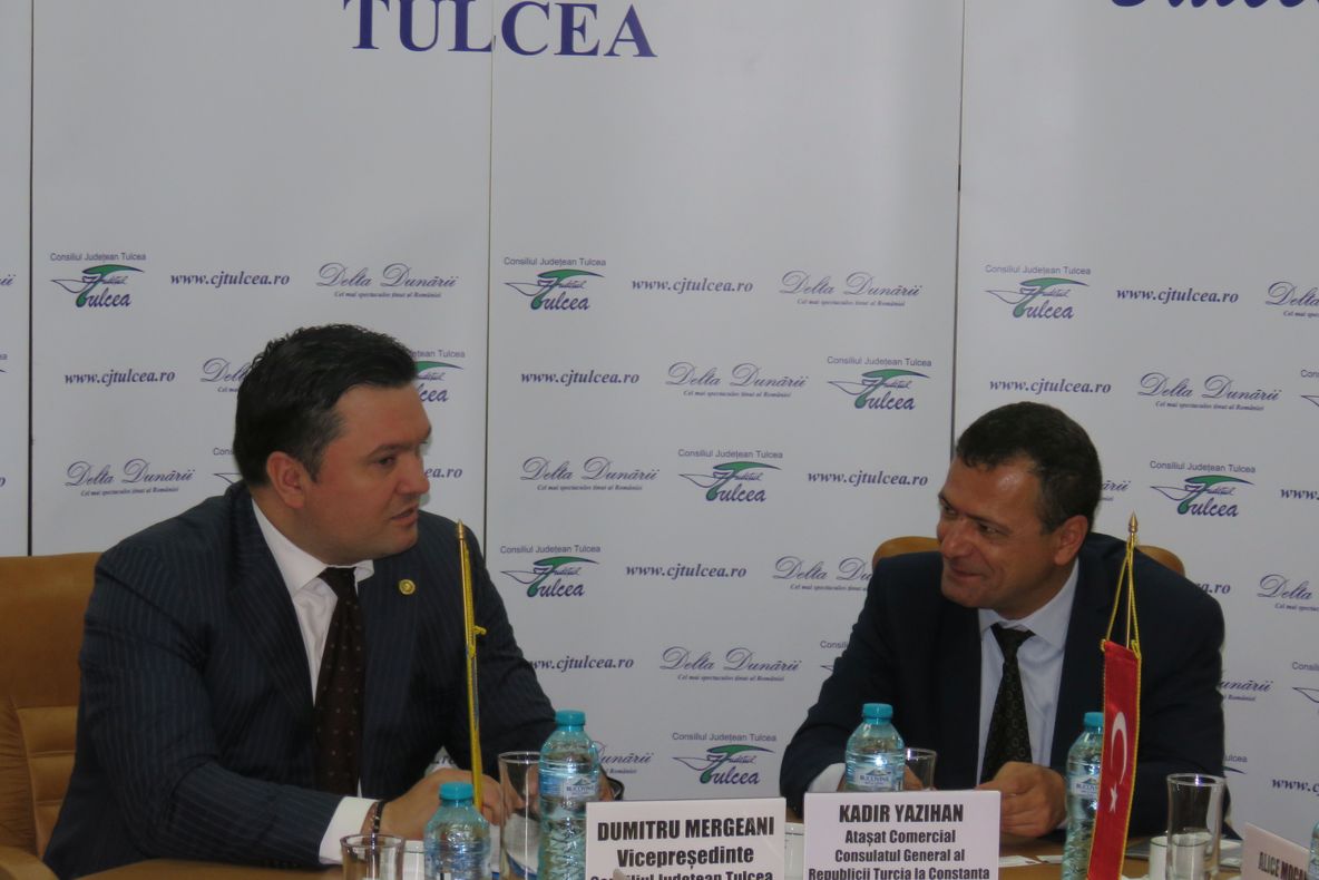 Atașatul comercial al Consulatului General al Turciei, în vizită la Tulcea