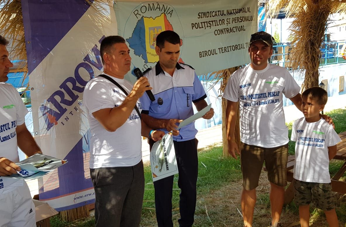 "Investigaţiile Criminale" au câştigat Concursul de pescuit sportiv “Polițistul pescar”