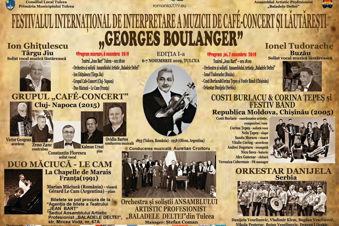Festival cafe concert și muzică lăutărească la Tulcea!