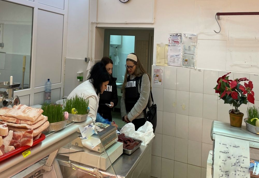 Razie a polițiștilor în piețele agroalimentare