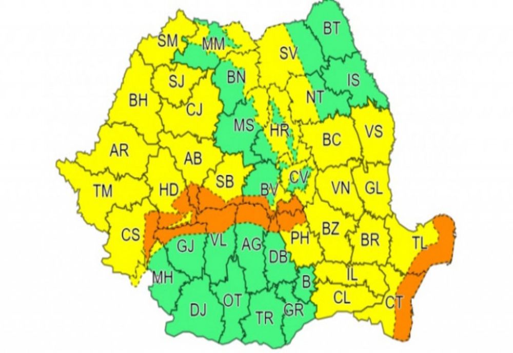  Cod Portocaliu pe litoral