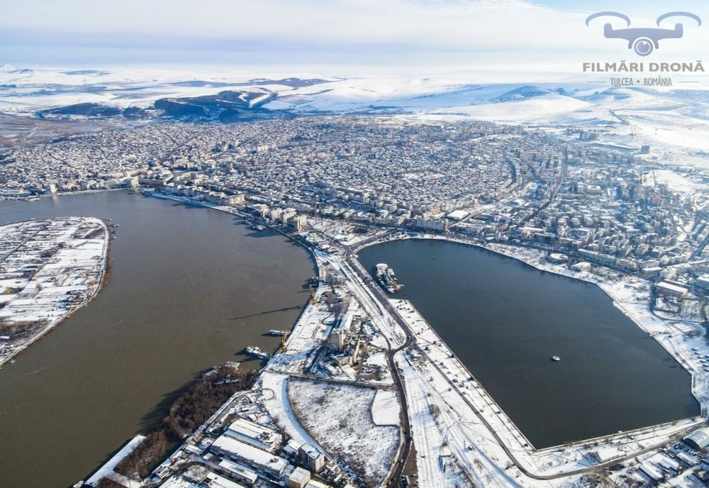 Tulcea sub cod galben și portocaliu de vânt și viscol