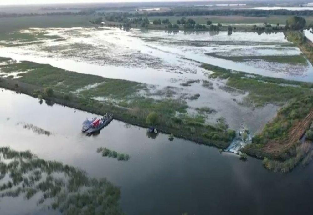 VIDEO Digul de apărare de la Mahmudia – Carasuhat. 200 de hectare afectate