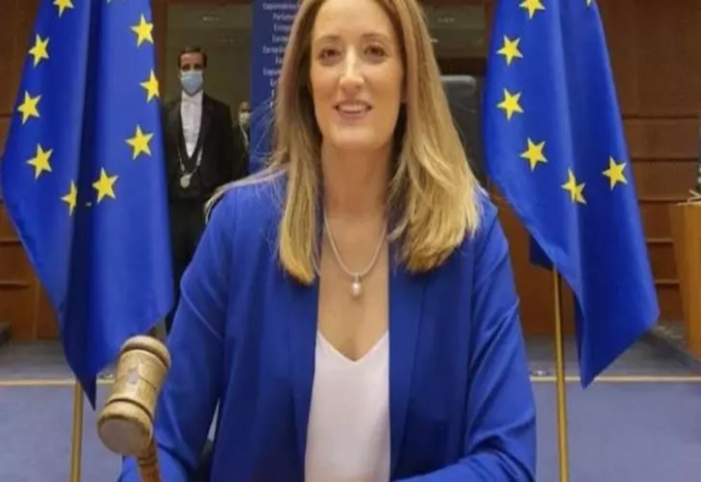 ȘEFA PARLAMENTULUI EUROPEAN, ROBERTA METSOLA, A AJUNS ÎN ROMÂNIA PENTRU DISCUȚII CU NICUȘOR DAN