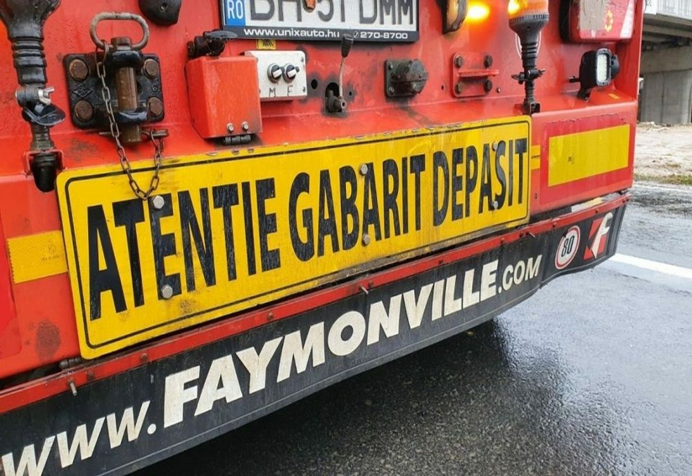 IGPR: Transporturi agabaritice, efectuate luni pe 3 trasee din țară