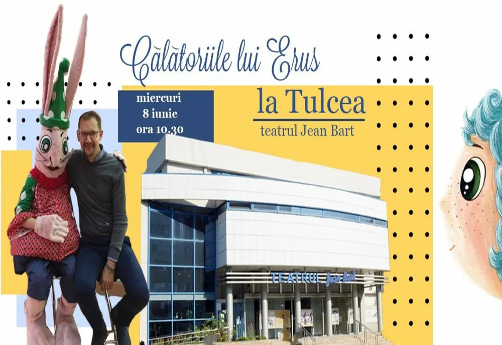 Alec Blenche aduce la Tulcea „Călătoriile lui Erus prin România“