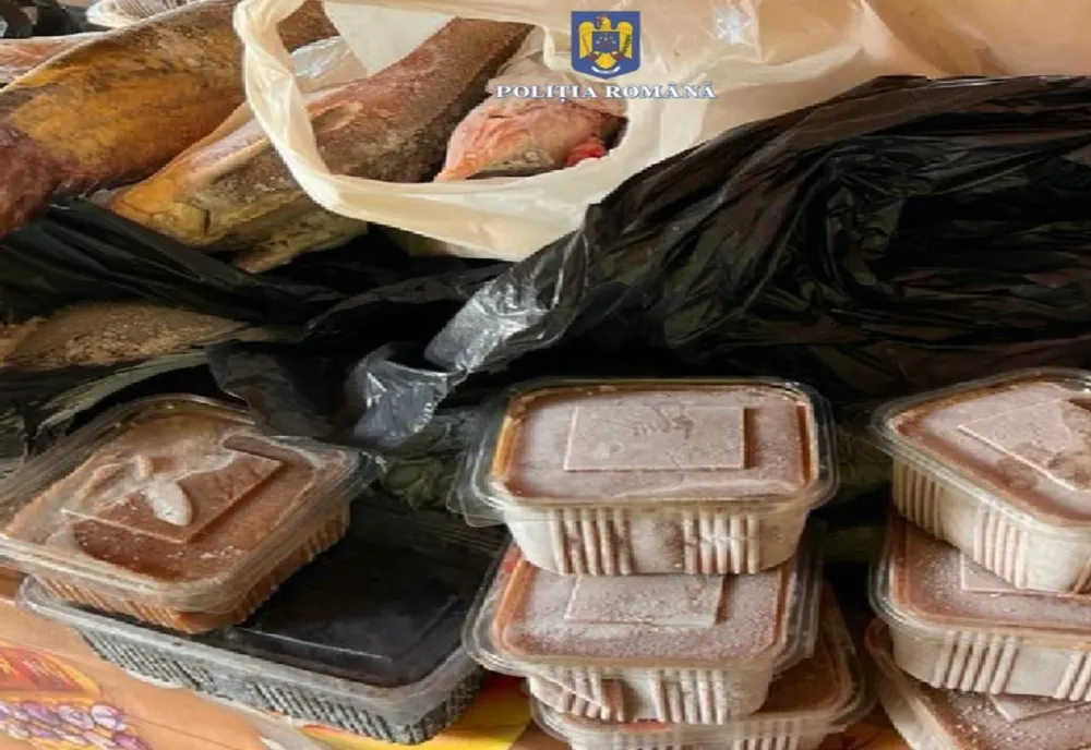 TULCEA. Descinderi la braconieri: zeci de kilograme de pește și icre au fost confiscate de polițiștii tulceni