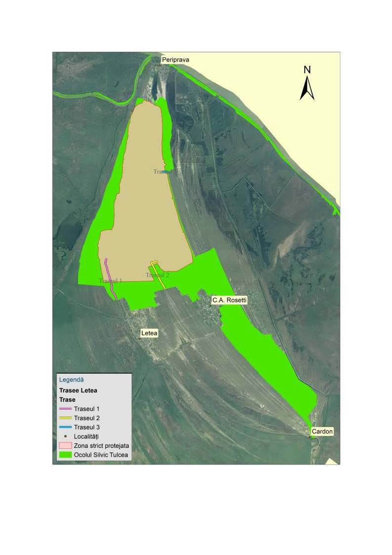 harta trasee letea