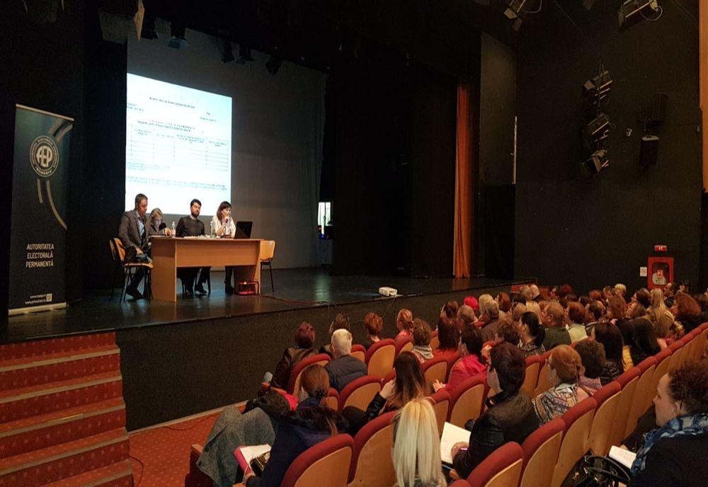 Spectacolul "Alegerea Președintelui României din data de 10 noimebrie 2019" pe scena Teatrului Jean Bart