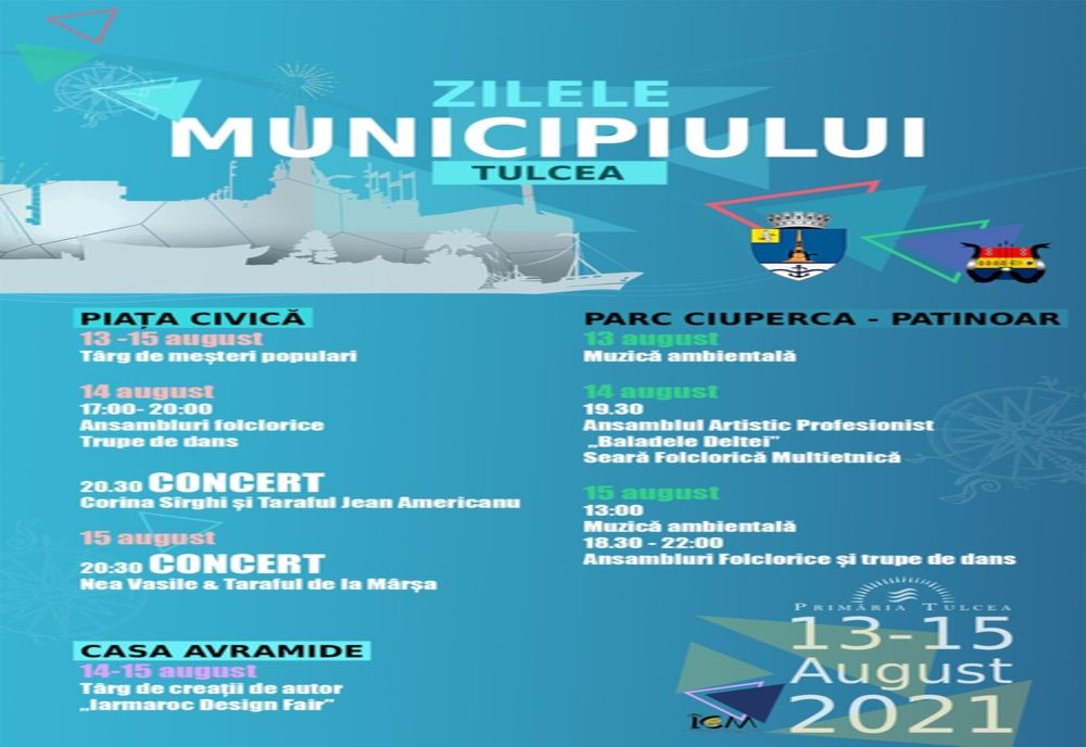 Zilele Municipiului Tulcea. Programul evenimentelor