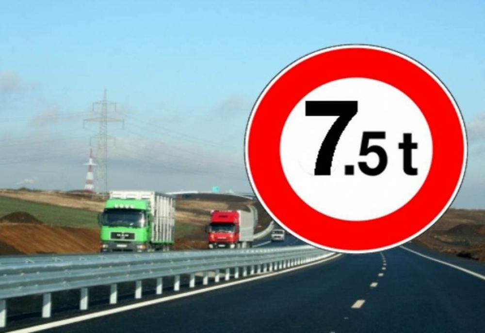 Restricții de circulație (7,5 t) în weekend pe A2, DN 7, DN 39 și DN 22C