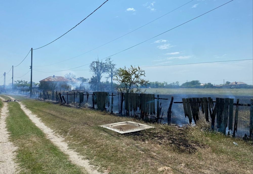 FOTO VIDEO  Incendiu violent în Delta Dunării la Caraorman