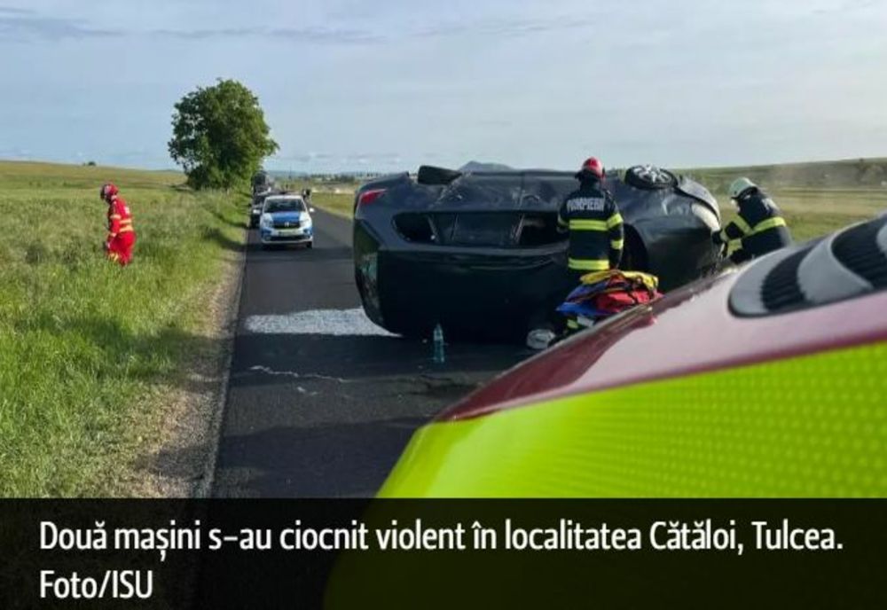 Accident grav în Tulcea. Opt persoane implicate