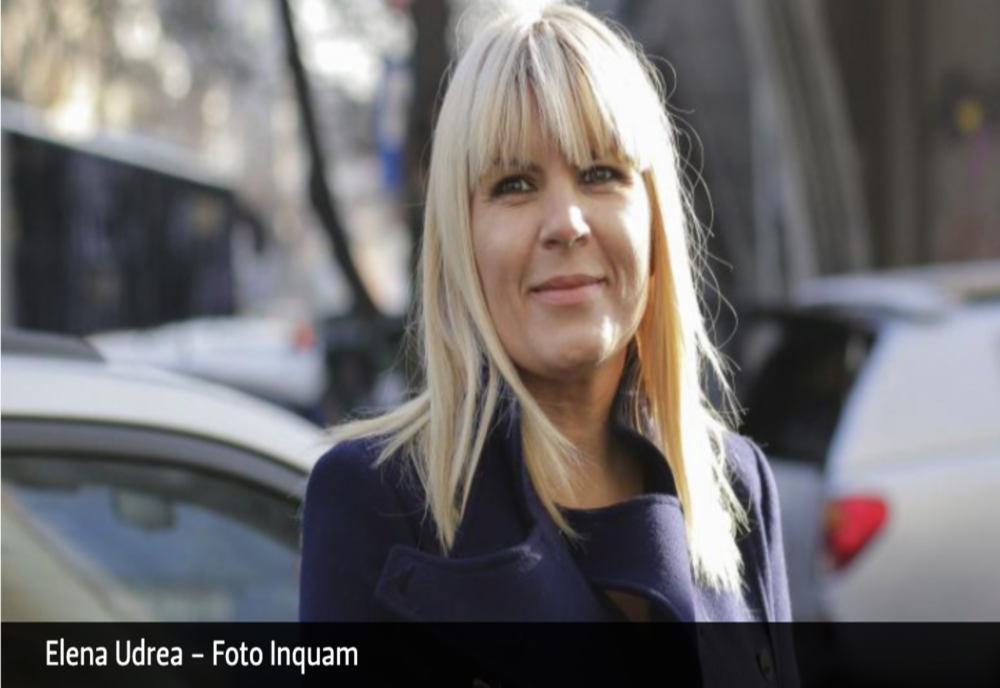 ELENA UDREA SCAPĂ DE CIRCA 8 LUNI DE ÎNCHISOARE DIN PEDEAPSA RĂMASĂ DE EXECUTAT