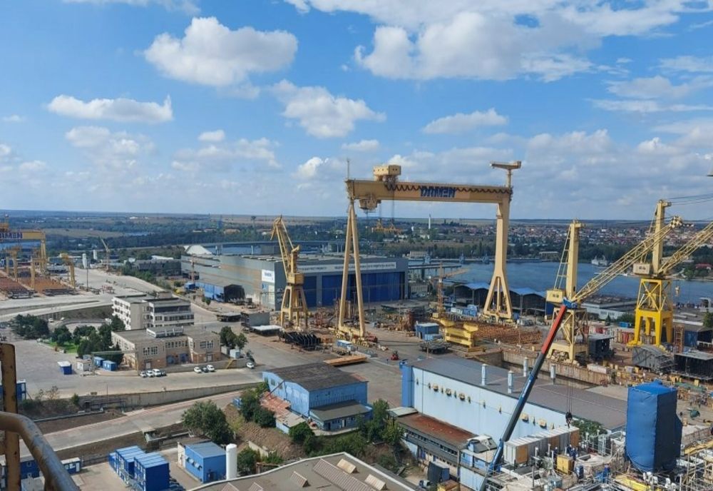 PROTEST AL SINDICALIȘTILOR DE LA ŞANTIERUL NAVAL DAMEN DIN MANGALIA, ORGANIZAT VINERI ÎN CAPITALĂ