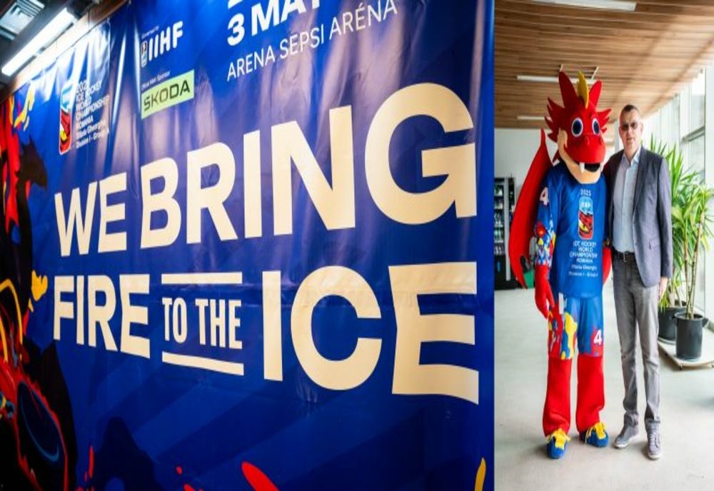 HOCHEI: BALAURUL DEZI ESTE MASCOTA CAMPIONATULUI MONDIAL DE LA ARENA SEPSI