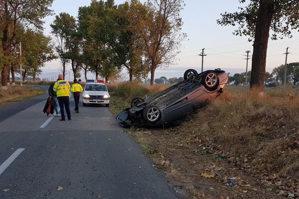 Accident rutier pe DJ 229 aproape de Satu Nou