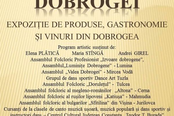 Azi, la Constanţa - „Dorulețul” participă la „Zilele Dobrogei”