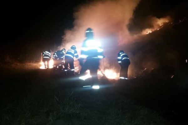 O nouă noapte de foc pentru pompieri. Au ars și două hectare de pădure