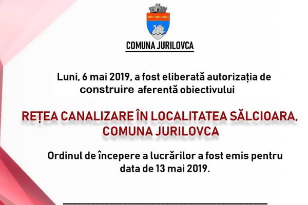 La Sălcioara încep lucrările pentru canalizare, pe proiect PNDL