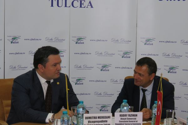 Atașatul comercial al Consulatului General al Turciei, în vizită la Tulcea