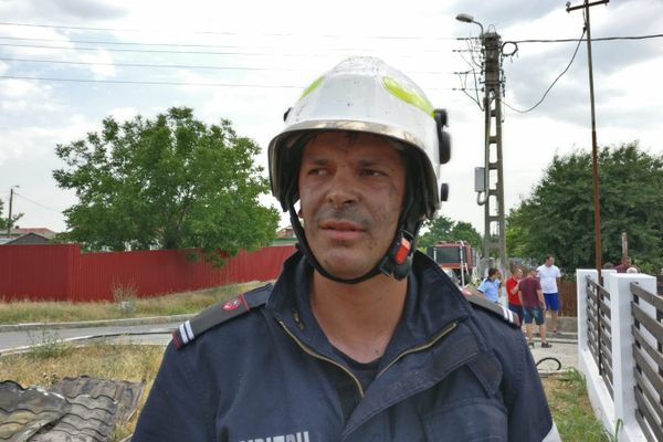 Locotenentul erou din Babadag a salvat trei oameni din flăcări!