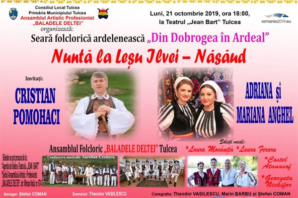 Seară folclorică românească: „Din Dobrogea în Ardeal”