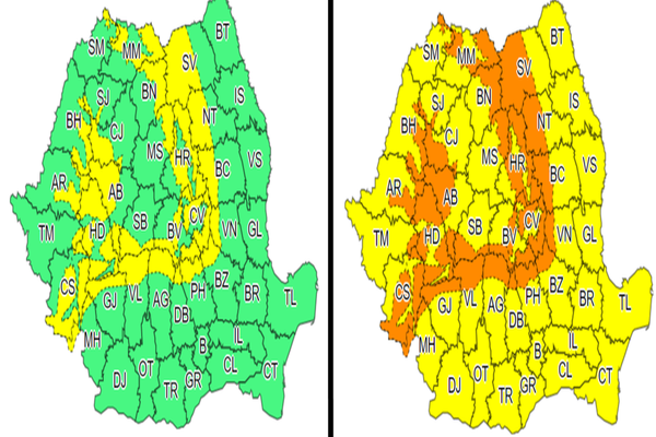 Se strică vremea. Viscol, vânt puternic, ploi și ninsori