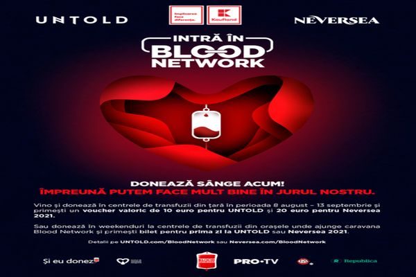 Campanie: donează sânge şi mergi gratuit la UNTOLD sau NEVERSEA