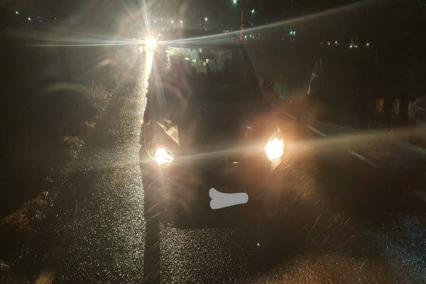 Brăileni spulberați de o mașină pe un drum național din Tulcea