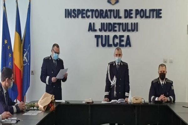 Avansări în grad la IPJ Tulcea de Ziua Poliției Române