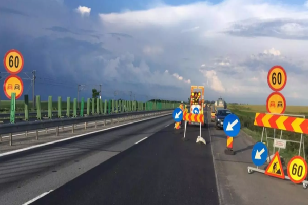 Lucrări pe autostrada A2 București- Constanța