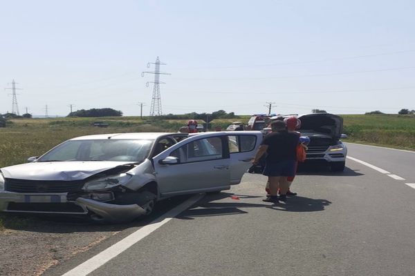 FOTO Constănțeni răniți in accident pe DN22D
