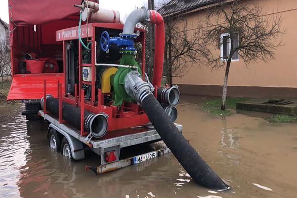 Gospodării inundate în județul Tulcea