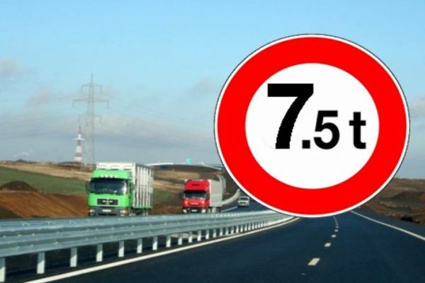Restricții de circulație (7,5 t) în weekend pe A2, DN 7, DN 39 și DN 22C