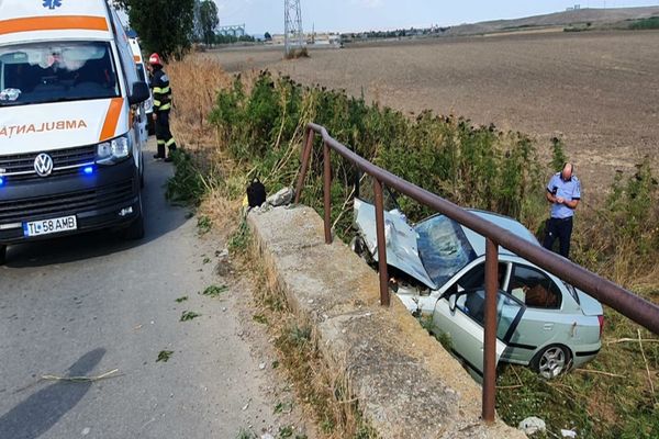 FOTO Accident grav în Tulcea. Intervine elicopterul SMURD