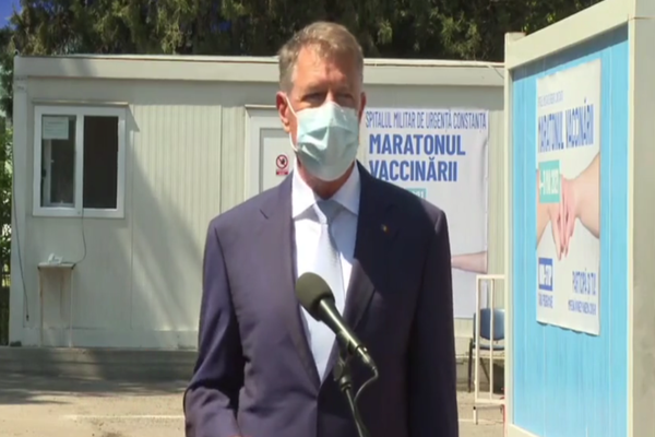 Președintele Iohannis, apel către populație: ”Ne aflăm în valul patru. Nu există niciun dubiu că vaccinarea este principala măsură de protecție”