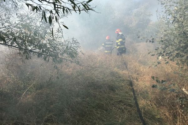 Incendiu violent la Tulcea