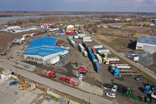 VIDEO Tulcea. Tiruri cu ajutoare din Germania pentru Ucraina